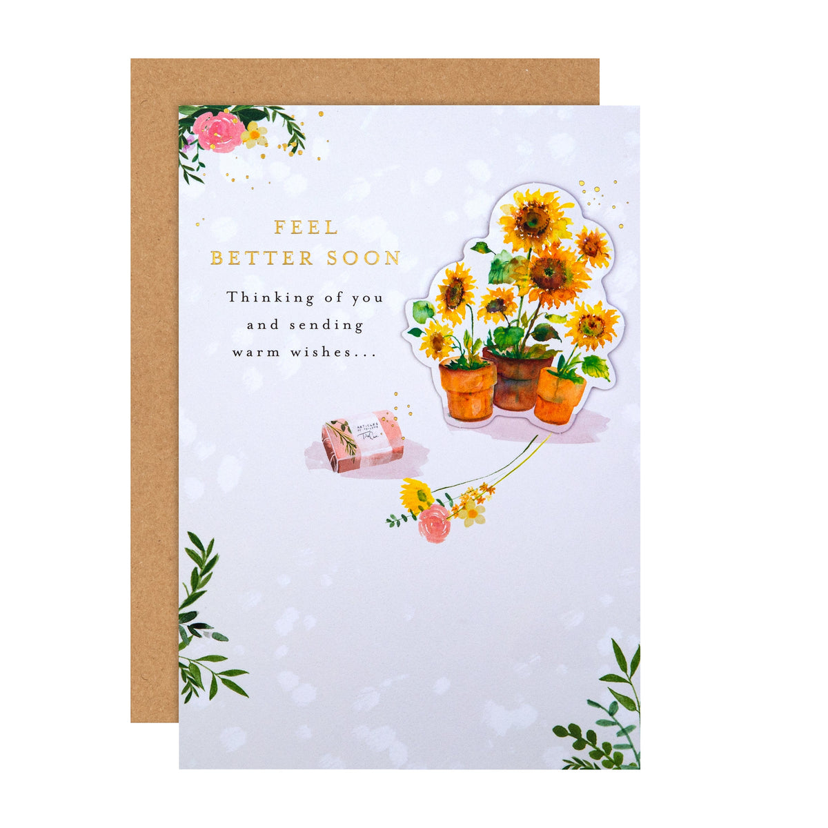 Lucy Cromwell Sunflowers Get Well Soon Card 