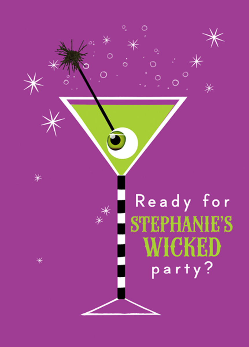 Personalised Wicked Cocktail Halloween Card Hallmark