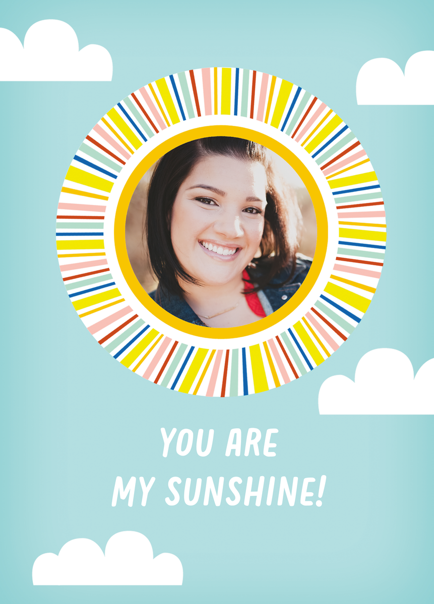 Personalised Sunshine Photo Upload Mothers Day Card Hallmark Uk