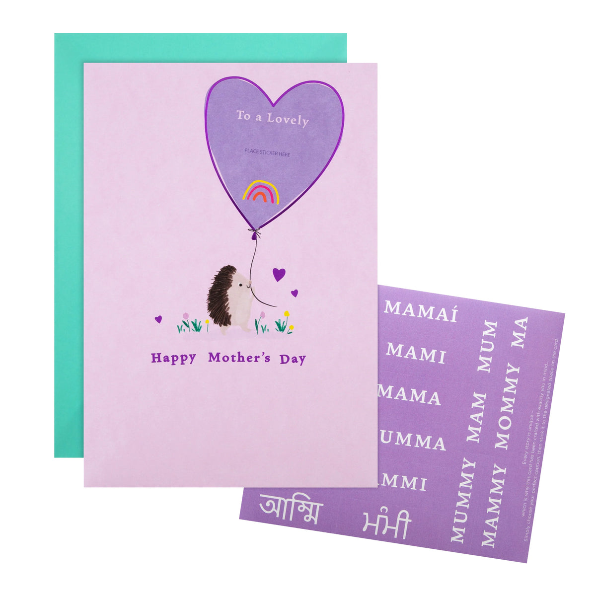 Mother S Day Card For Mum Cute Hedgehog Design And Personalisable Stic Hallmark