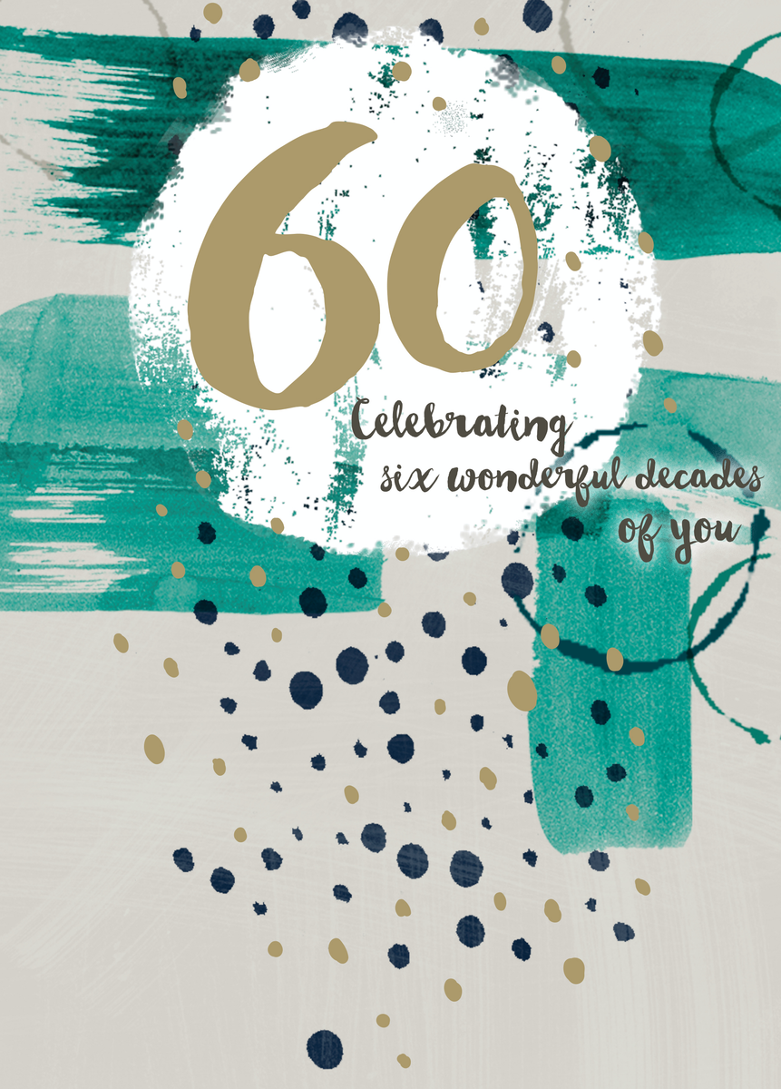 Personalised 60th Birthday Card – Hallmark