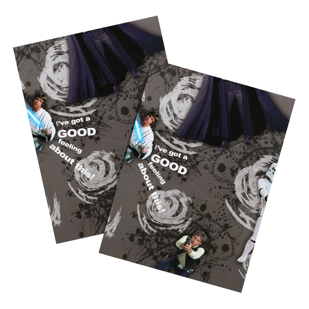 Wrapping Paper & Gift Tag Pack - 2 Sheets & 2 Tags in 1 Star Wars™ Design