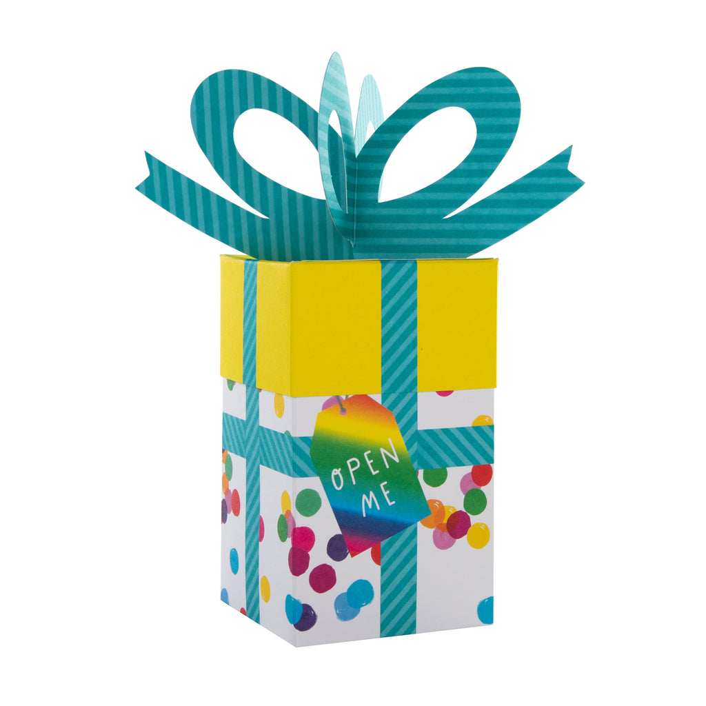 Birthday Card - 3D Pop-Up Gift Box Design