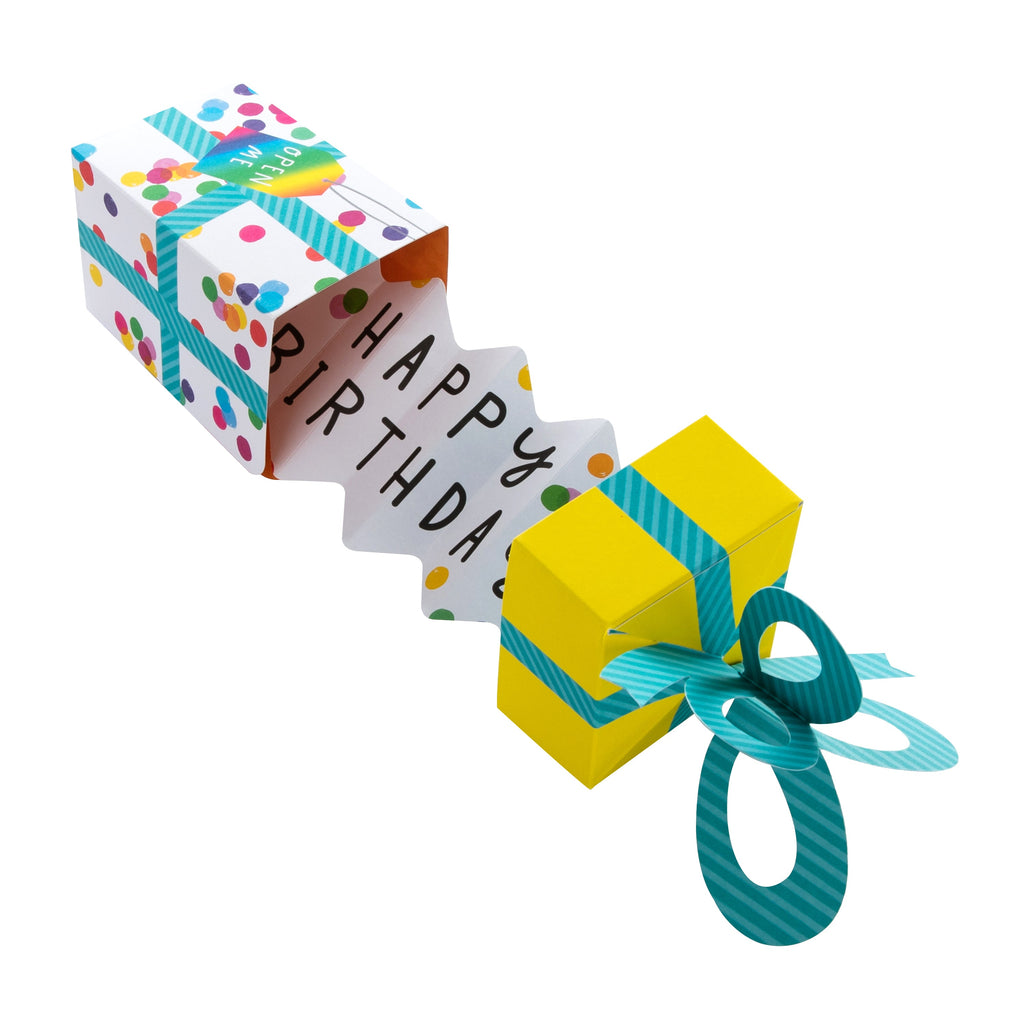 Birthday Card - 3D Pop-Up Gift Box Design