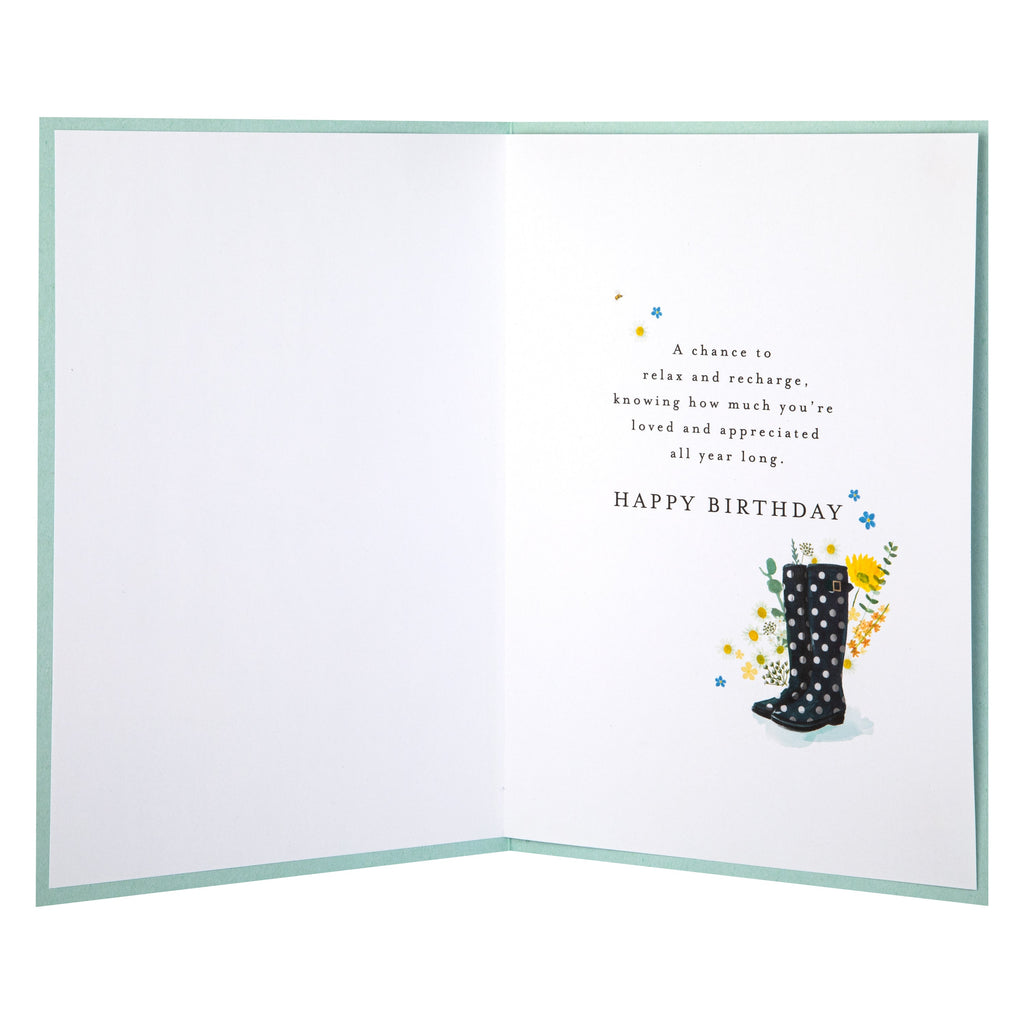 Birthday Card for Mum - Lucy Cromwell Gardening Tools Design