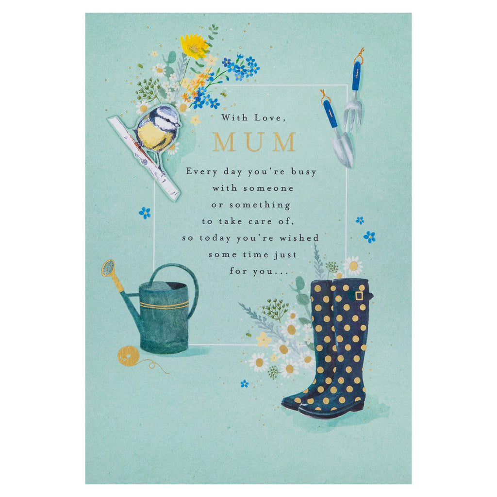 Birthday Card for Mum - Lucy Cromwell Gardening Tools Design