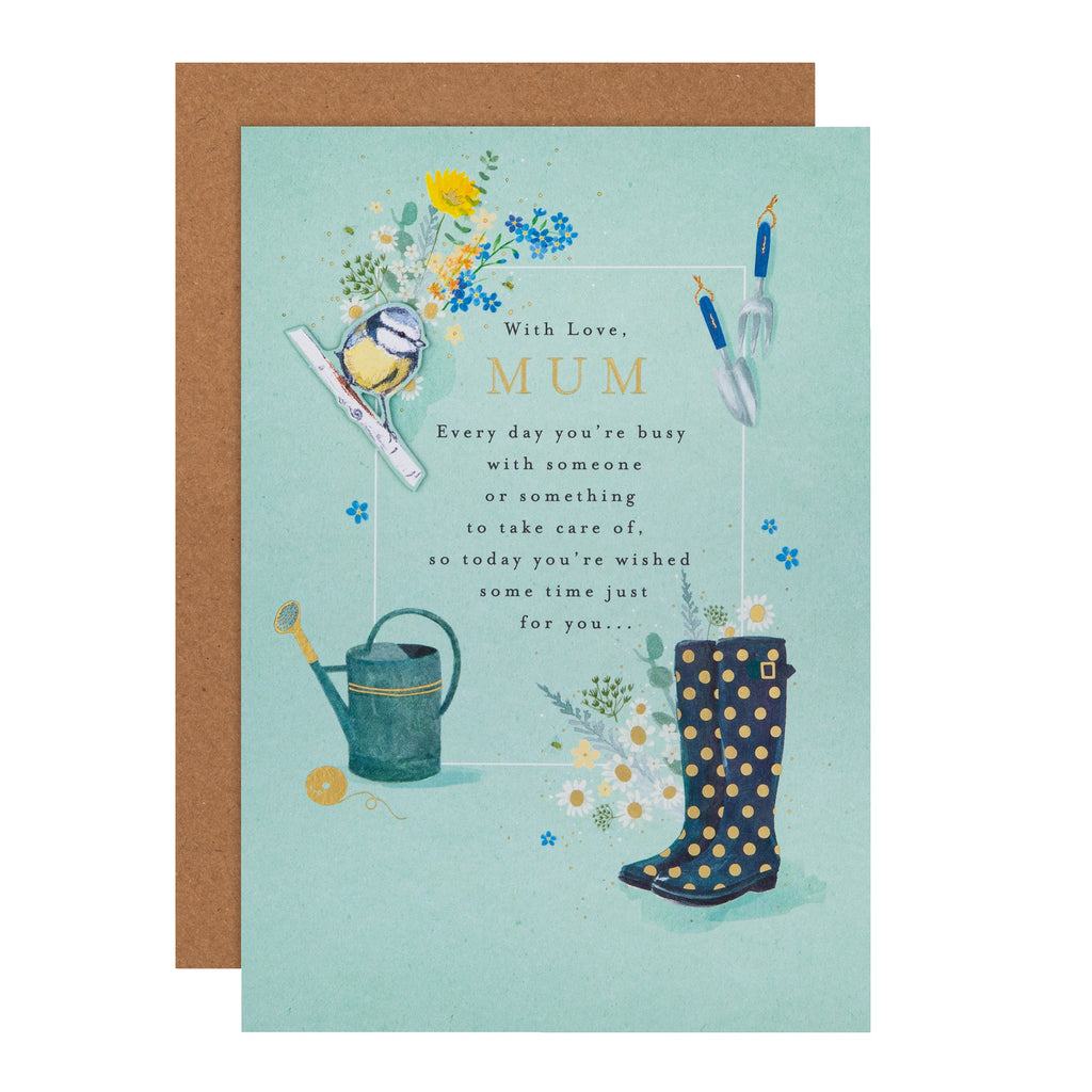 Birthday Card for Mum - Lucy Cromwell Gardening Tools Design