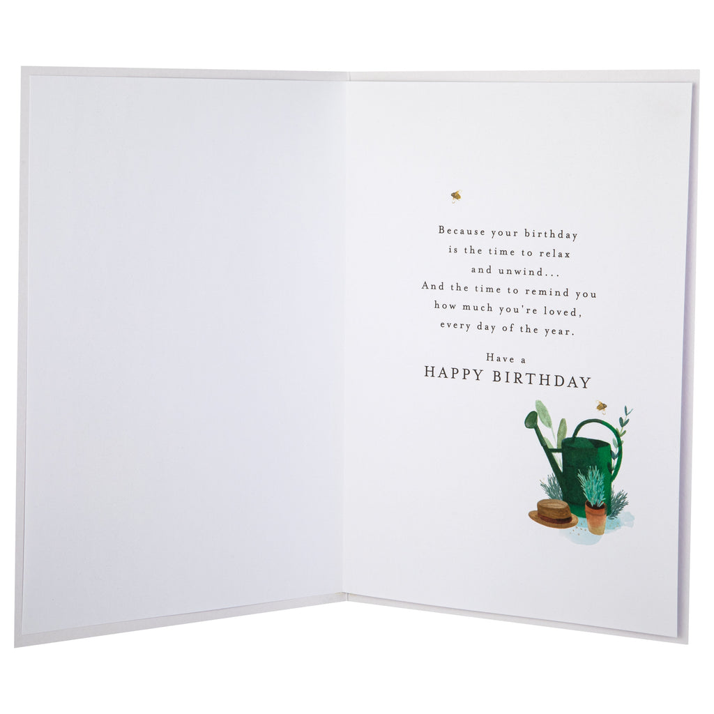 Birthday Card for Dad - Lucy Cromwell Gardening Tools Design