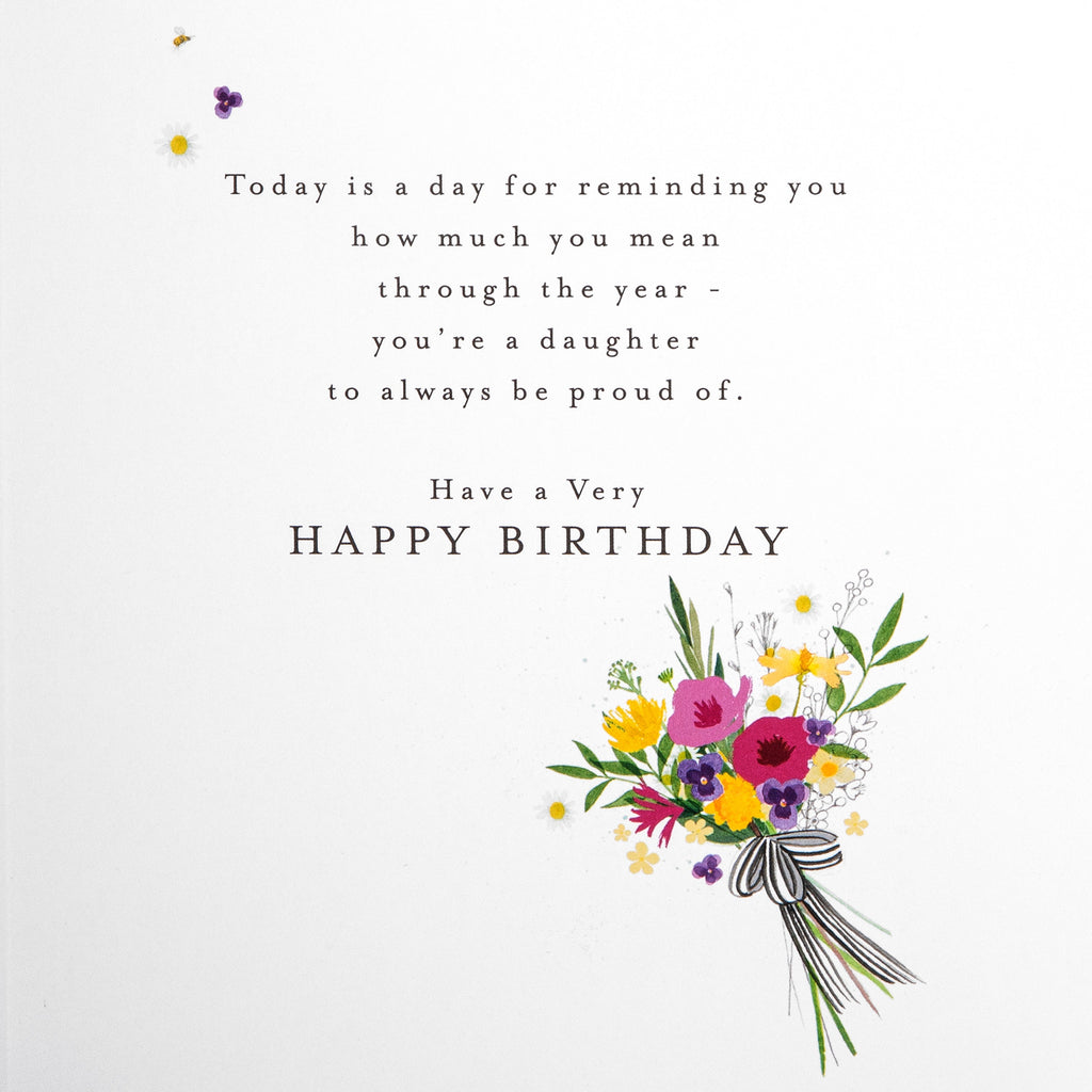 Birthday Card for Daughter - Lucy Cromwell Flowers & Art Design