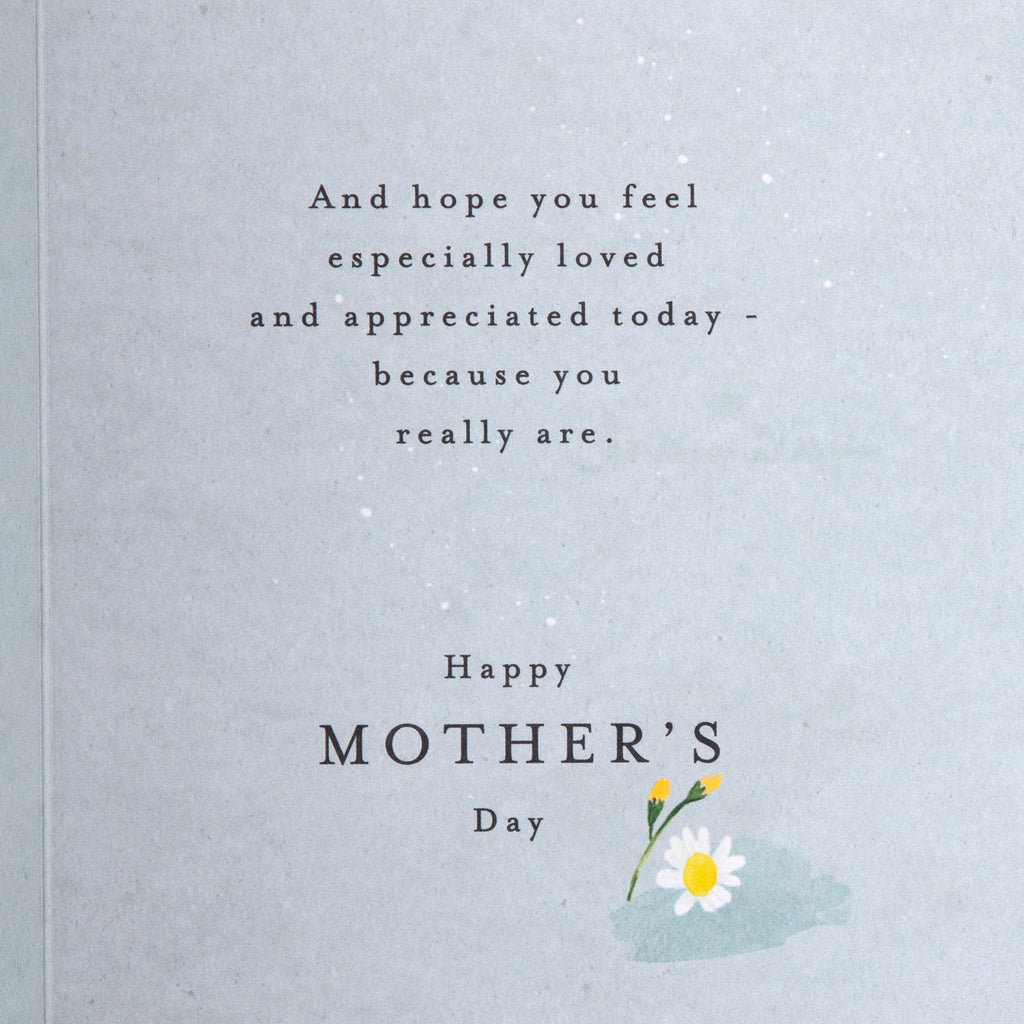 Mother's Day Card for Mum - Floral Butterfly Design with Bookmark