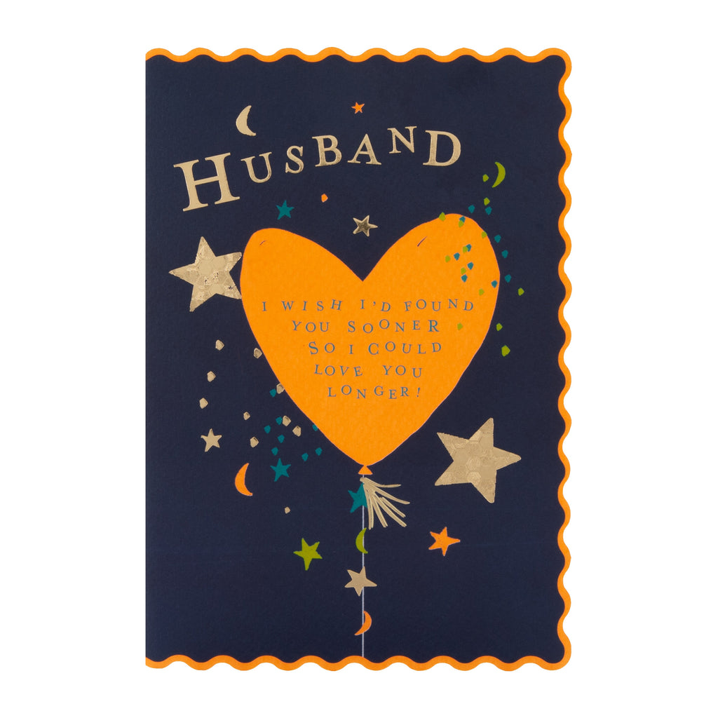 Birthday Card for Husband - Oh Darling Heart Design