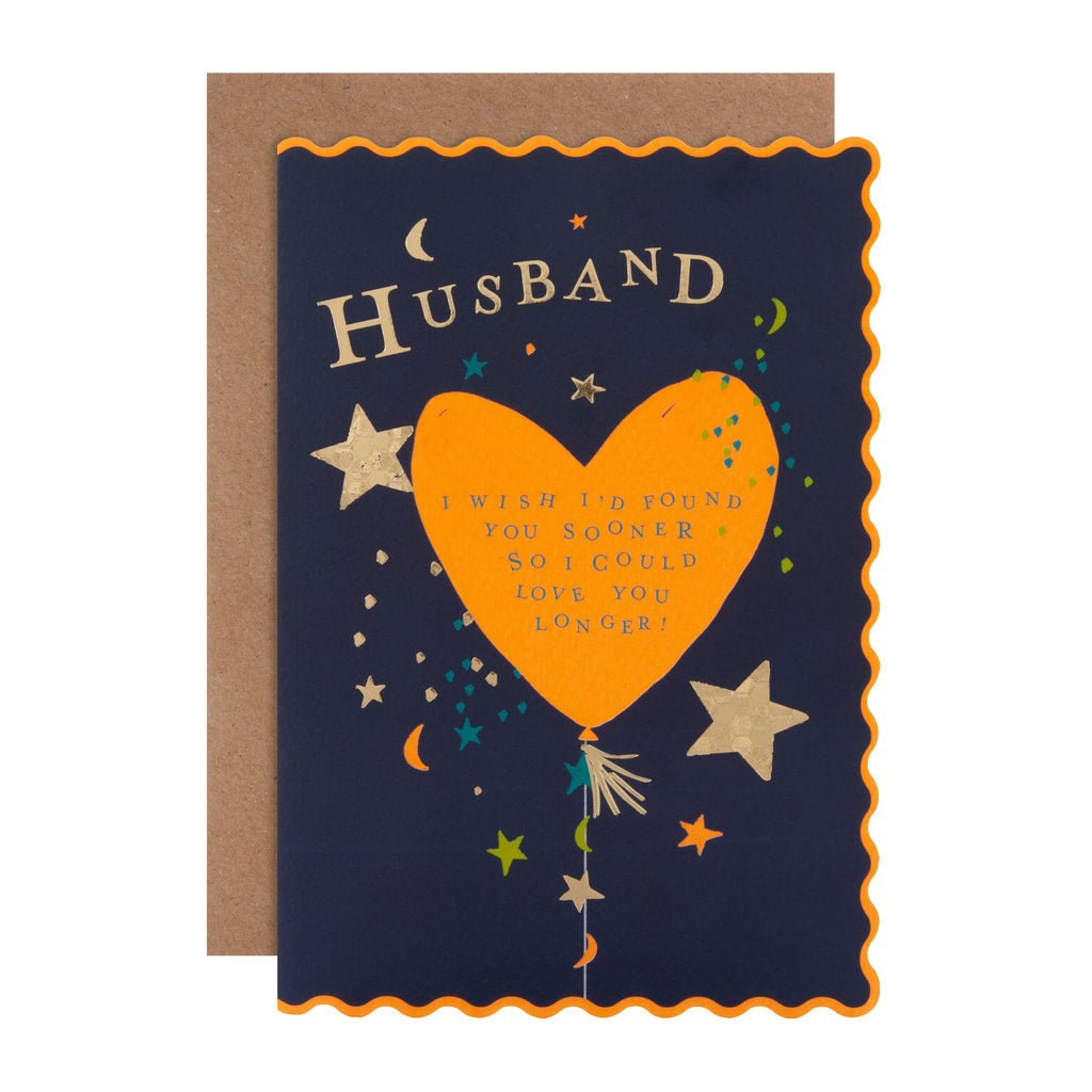 Birthday Card for Husband - Oh Darling Heart Design