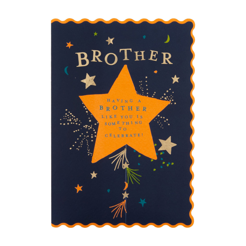 Birthday Card for Brother - Oh Darling Star Design