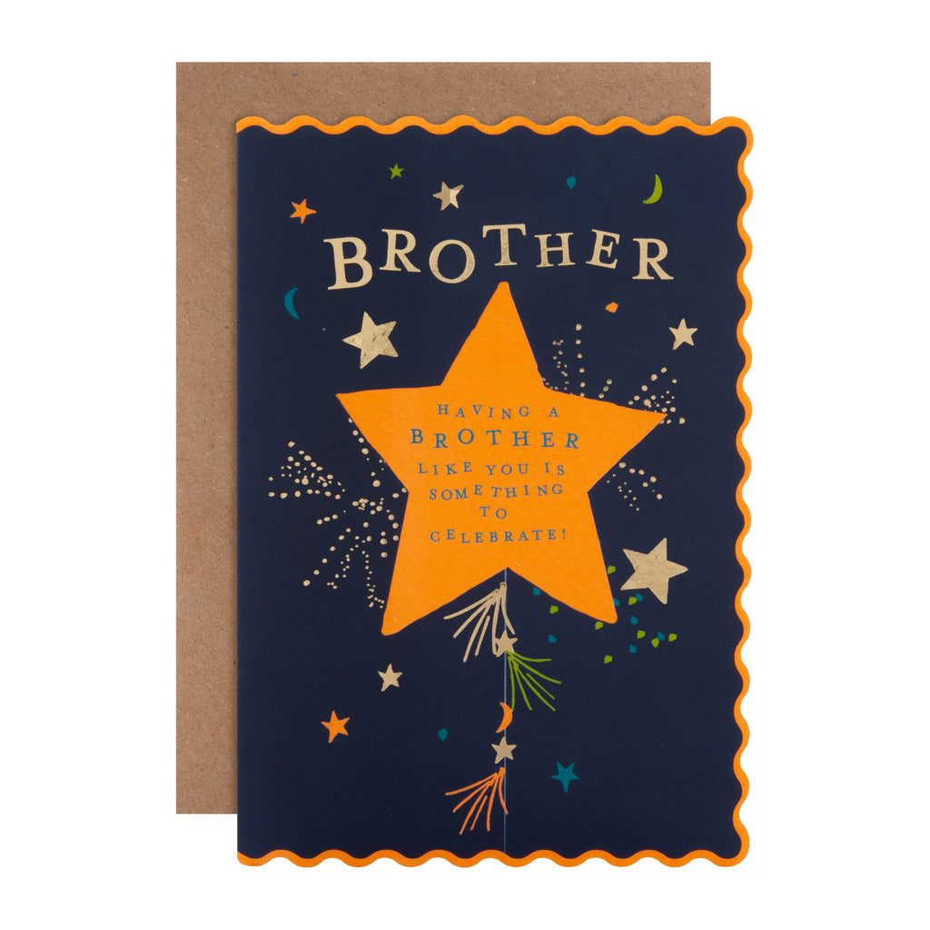 Birthday Card for Brother - Oh Darling Star Design