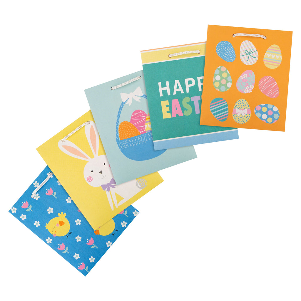 Hallmark Easter Gift Bags - Pack of 5 Mini Bags, 5 Fun Easter Designs