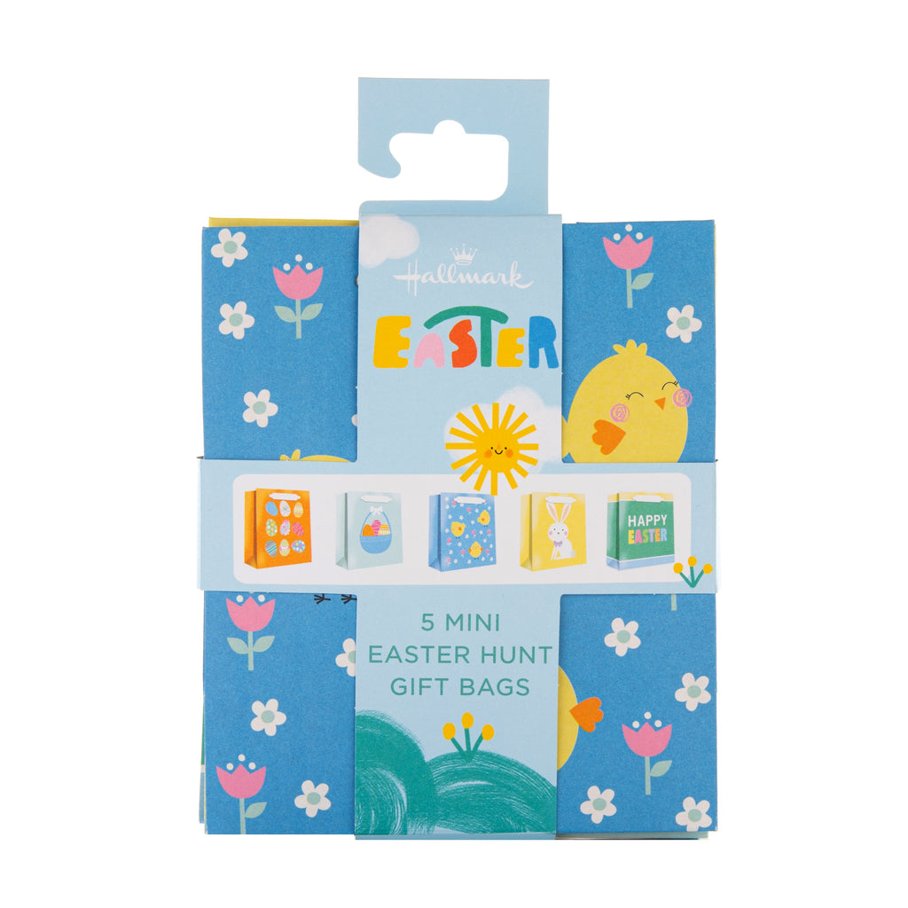 Hallmark Easter Gift Bags - Pack of 5 Mini Bags, 5 Fun Easter Designs