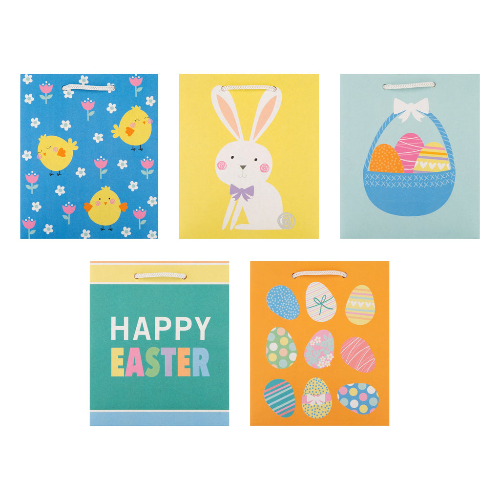 Hallmark Easter Gift Bags - Pack of 5 Mini Bags, 5 Fun Easter Designs