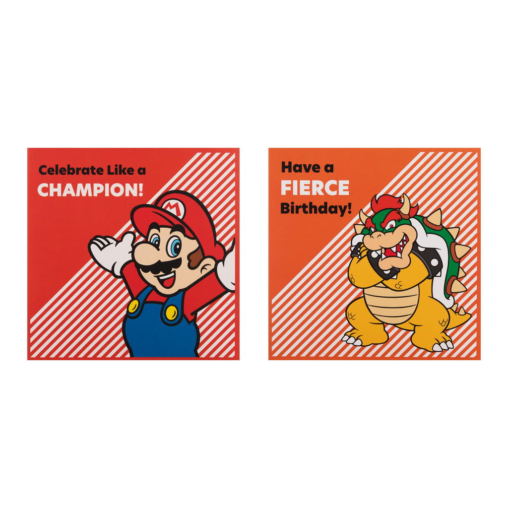 Birthday Cards Multipack - Pack of 10 in 5 Super Mario Designs