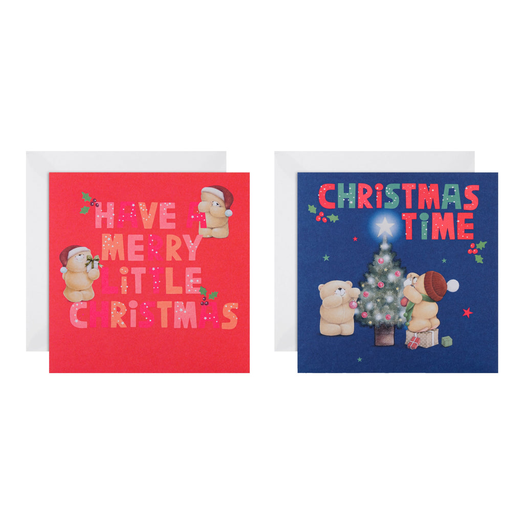 Charity Christmas Cards - Pack of 16 in 2 Forever Friends Designs