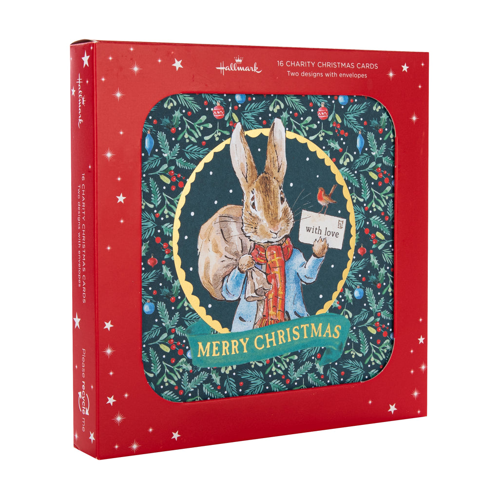 Charity Christmas Cards - Pack of 16 in 2 Peter Rabbit Designs