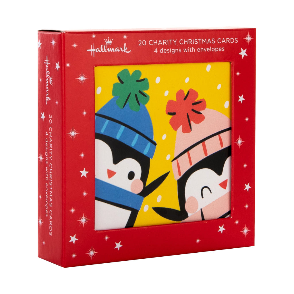 Kids Charity Christmas Cards - Pack of 20 in 4 Cute Characters Designs