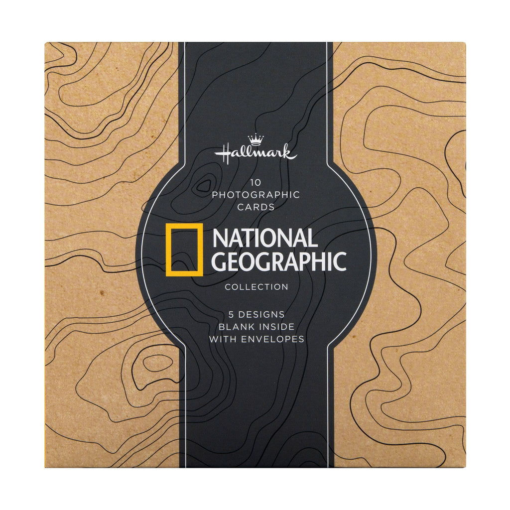 Greeting Cards Multipack - Pack of 10 in 5 National Geographic Animal Designs