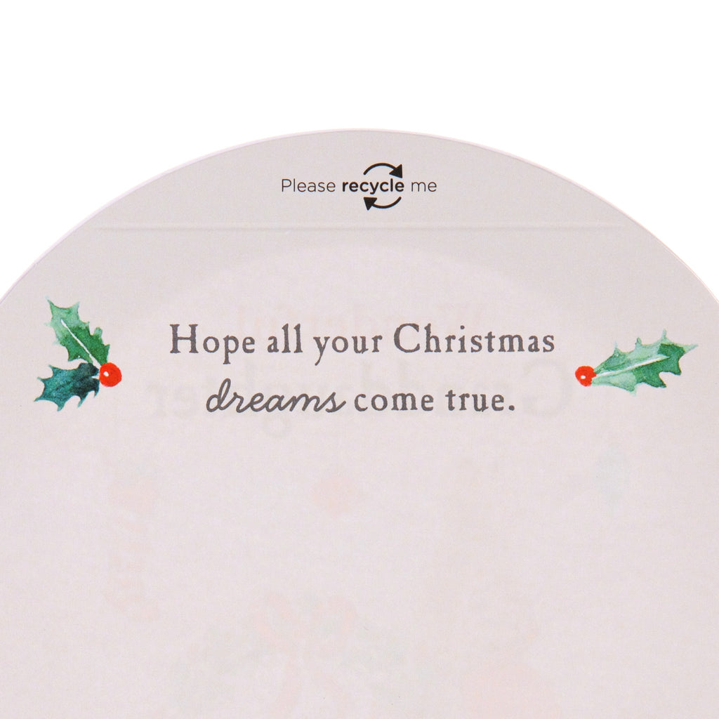 Christmas Card for Granddaughter - 3D & Pop-Up Peter Rabbit™ Snow Globe