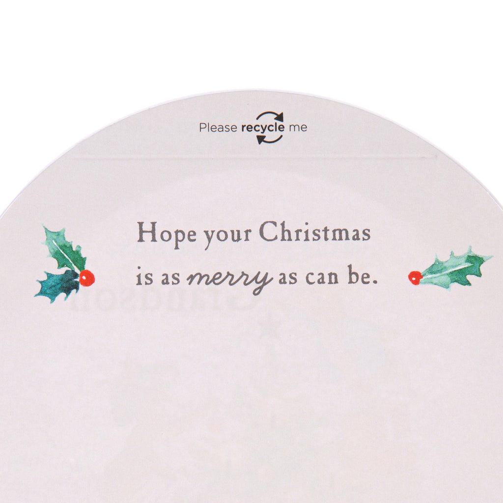 Christmas Card for Grandson - 3D & Pop-Up Peter Rabbit™ Snow Globe