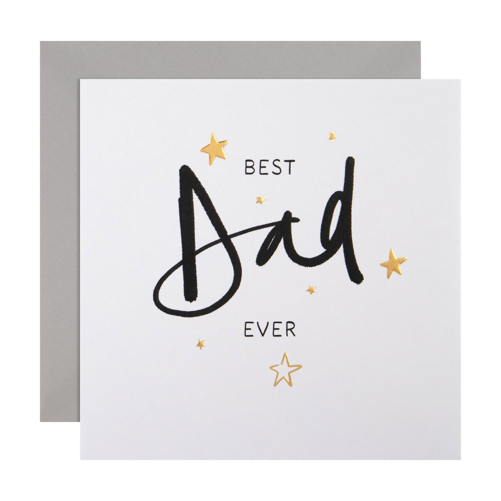 Birthday Card for Dad - Inkwave Typography Design