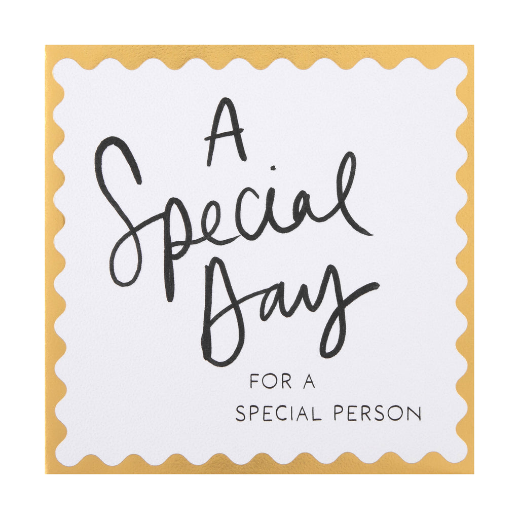 Celebration Card for Special Person - Inkwave Typography Design