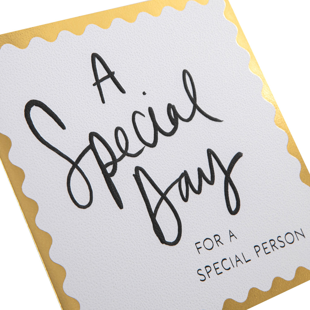 Celebration Card for Special Person - Inkwave Typography Design