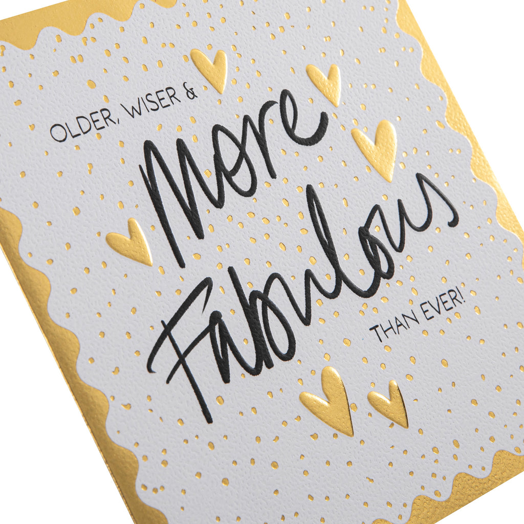 Birthday Card - Inkwave 'Fabulous' Typography Design