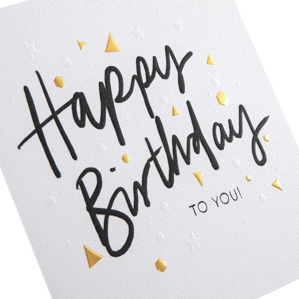 Birthday Card - Inkwave Typography Design