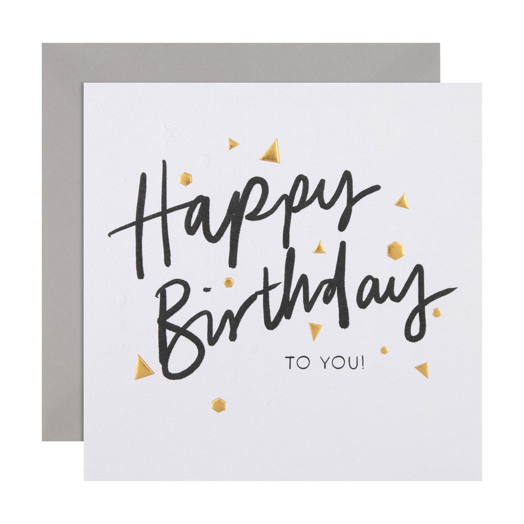 Birthday Card - Inkwave Typography Design