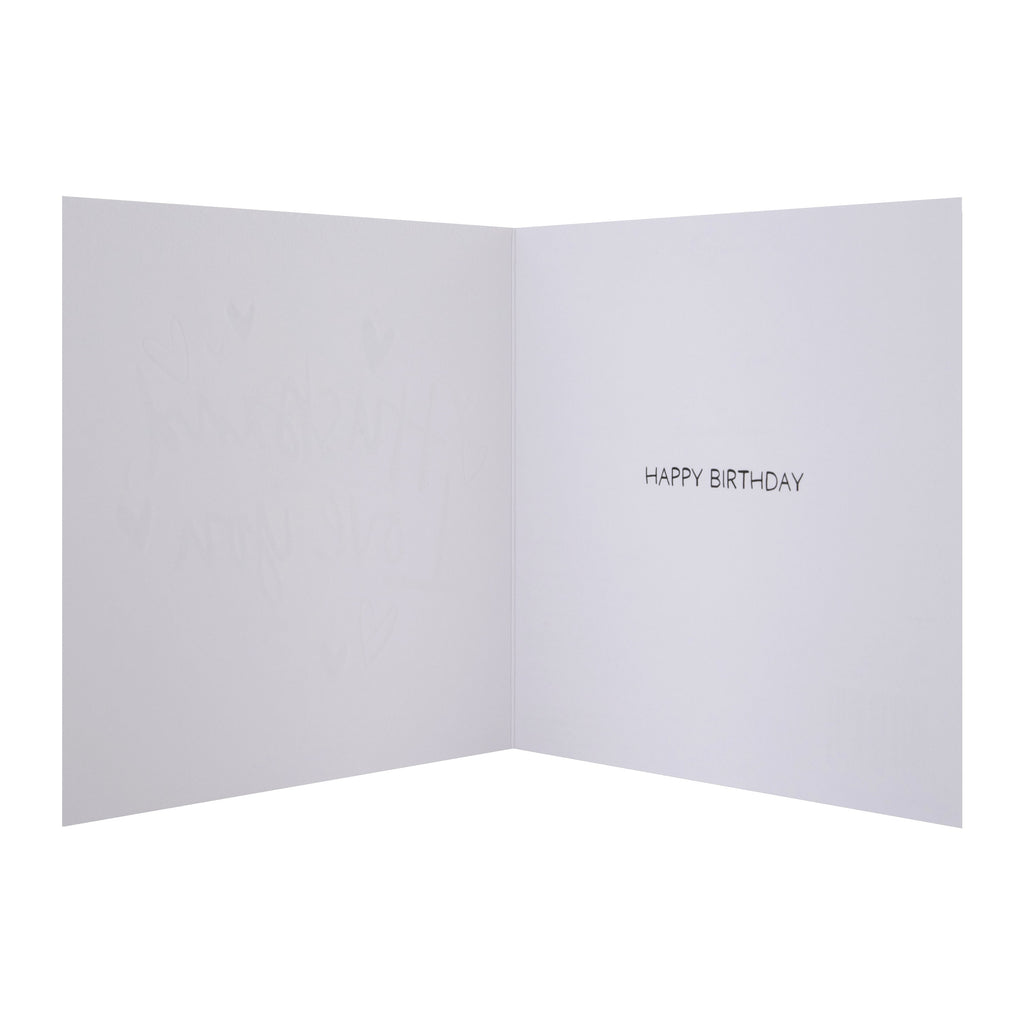 Birthday Card for Husband - Inkwave Typography Design