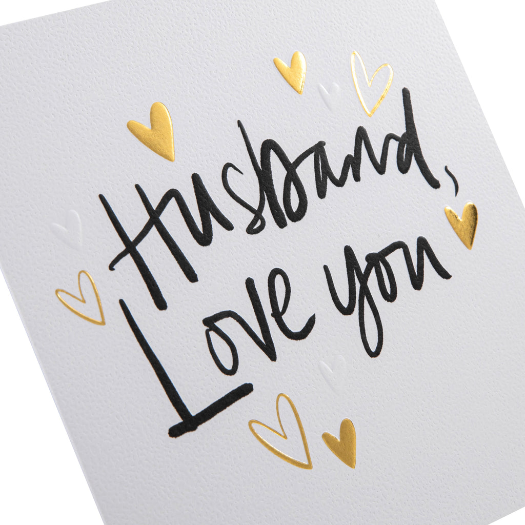 Birthday Card for Husband - Inkwave Typography Design