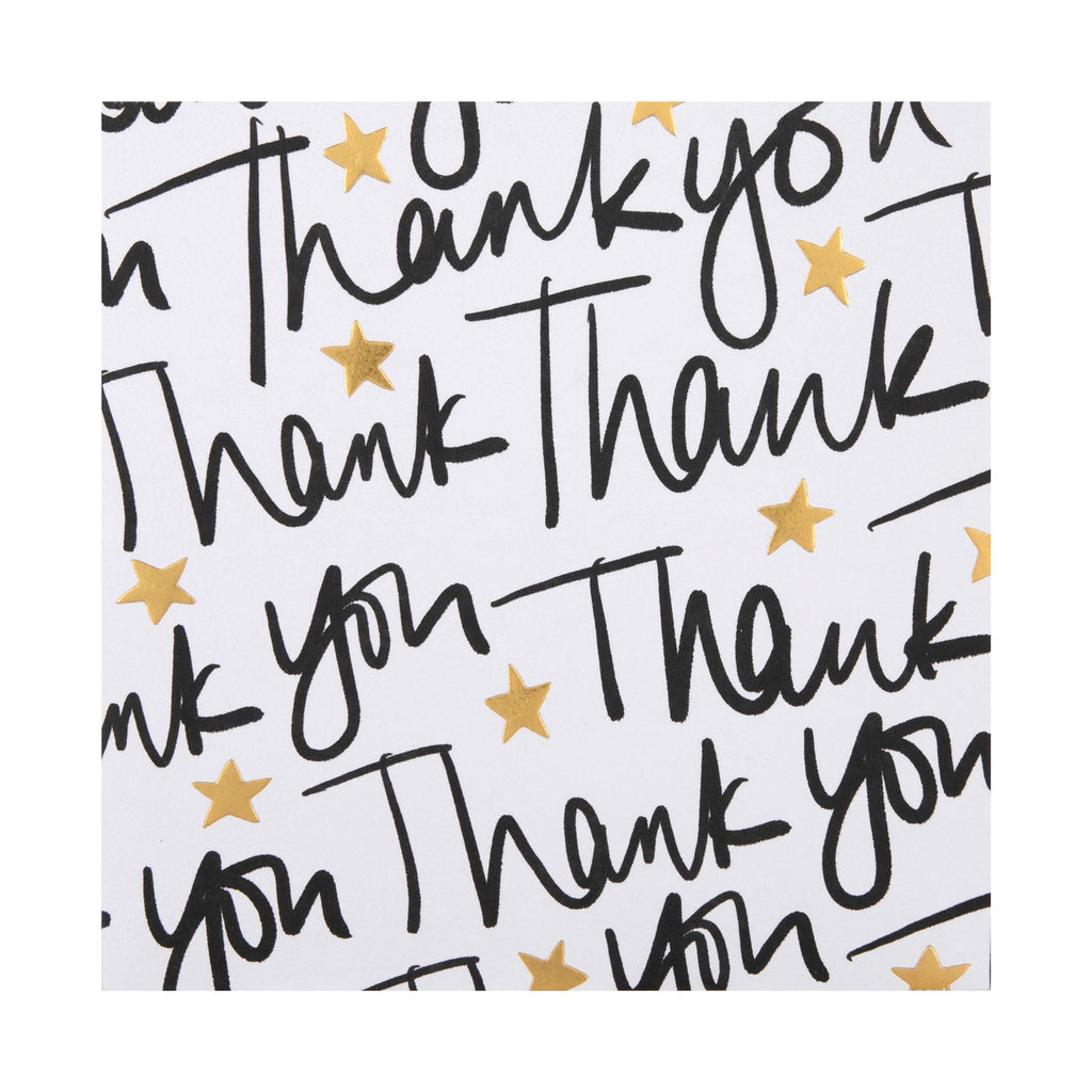 Thank You Card - Inkwave Typography Design