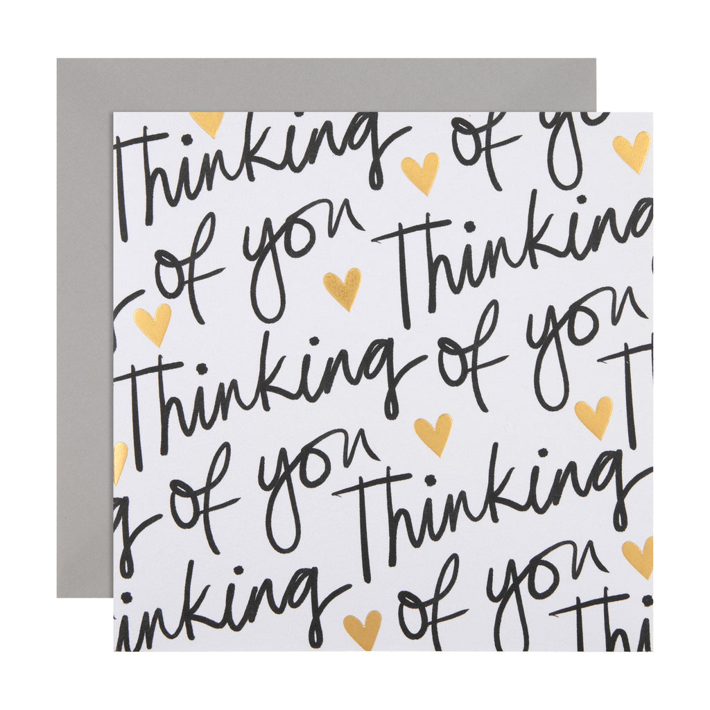 Thinking of You Card - Inkwave Typography Design