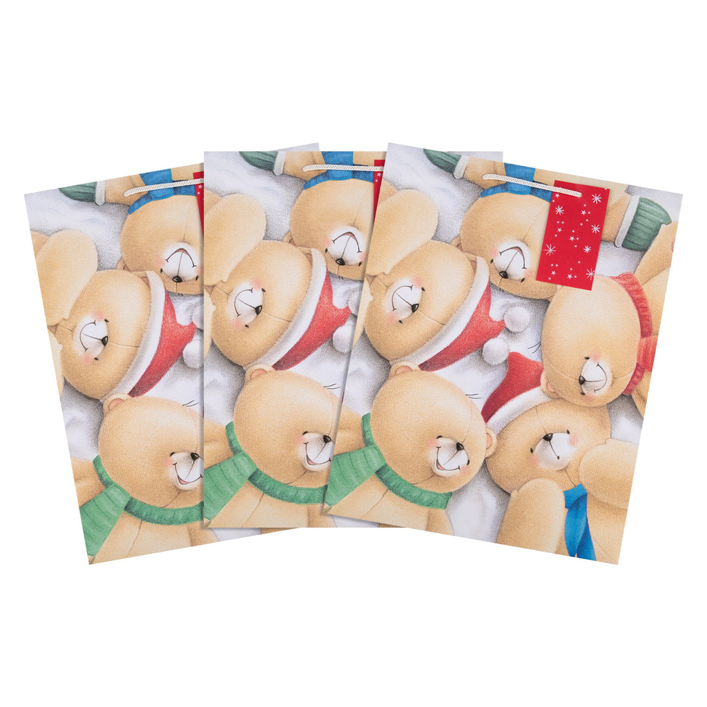 Large Christmas Gift Bags - Pack of 3 Forever Friends Design