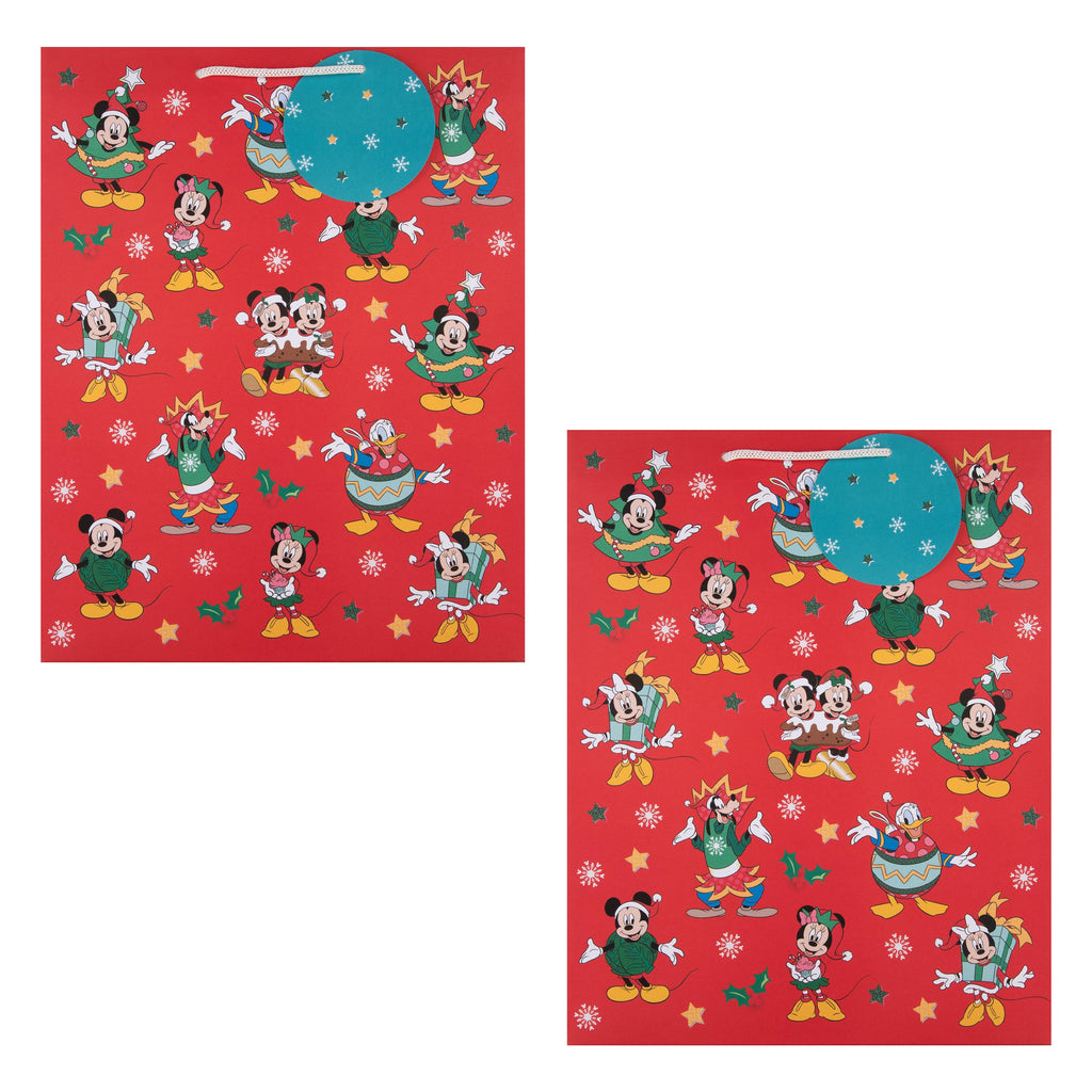 Large Gift Bags - Pack of 2 Disney, Mickey & Friends Design