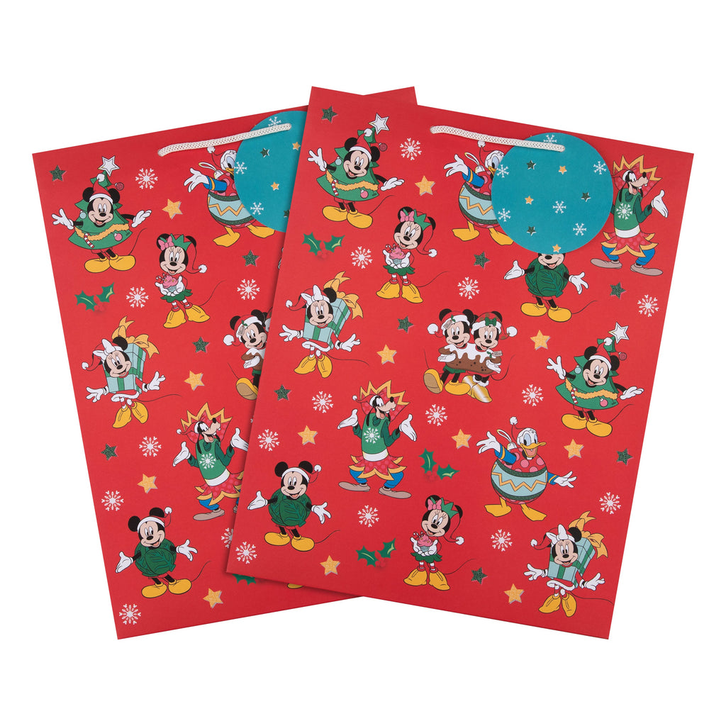 Large Gift Bags - Pack of 2 Disney, Mickey & Friends Design