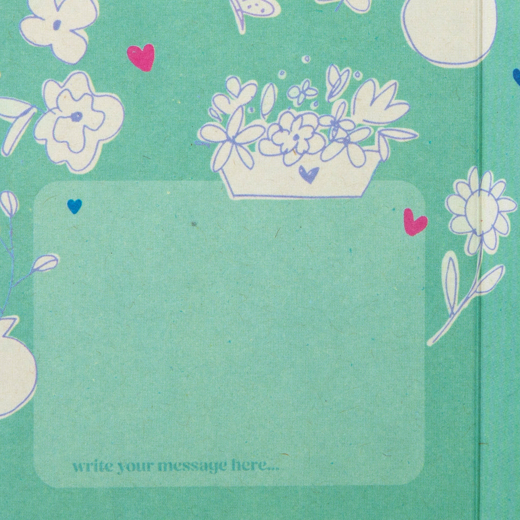 Cupcycling™ Thinking of You Card - Dove & Flowers Design