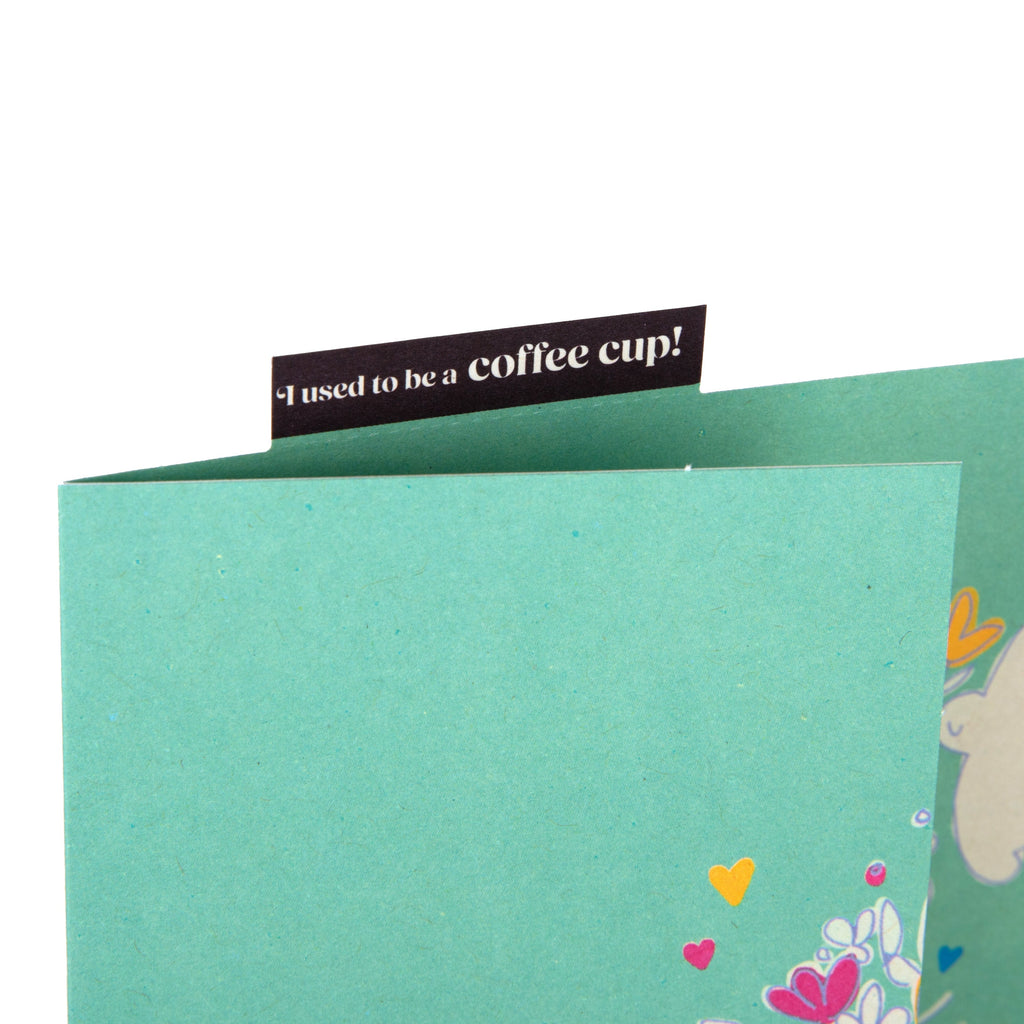 Cupcycling™ Thinking of You Card - Dove & Flowers Design