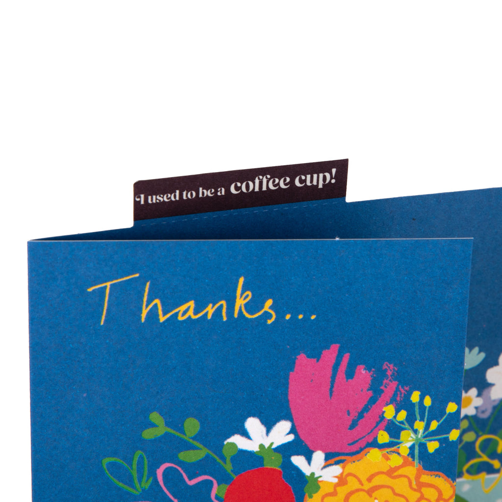 Cupcycling™ Thank You Card - Bowl of Flowers Design