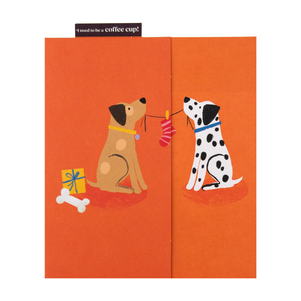 Cupcycling™ Blank Greeting Card - Cute Dogs Design