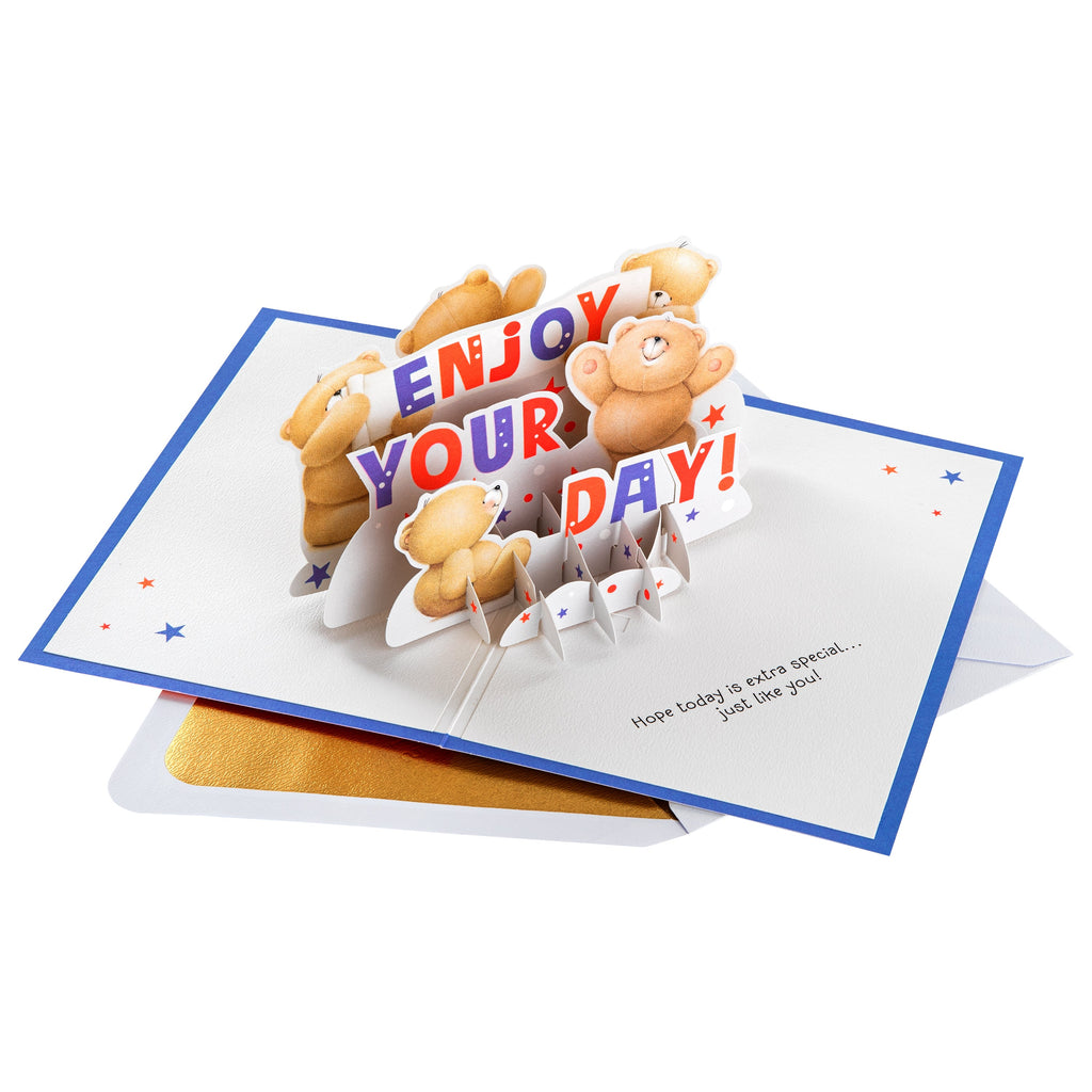 Greeting Card - 3D & Pop-Up Forever Friends Celebration Design