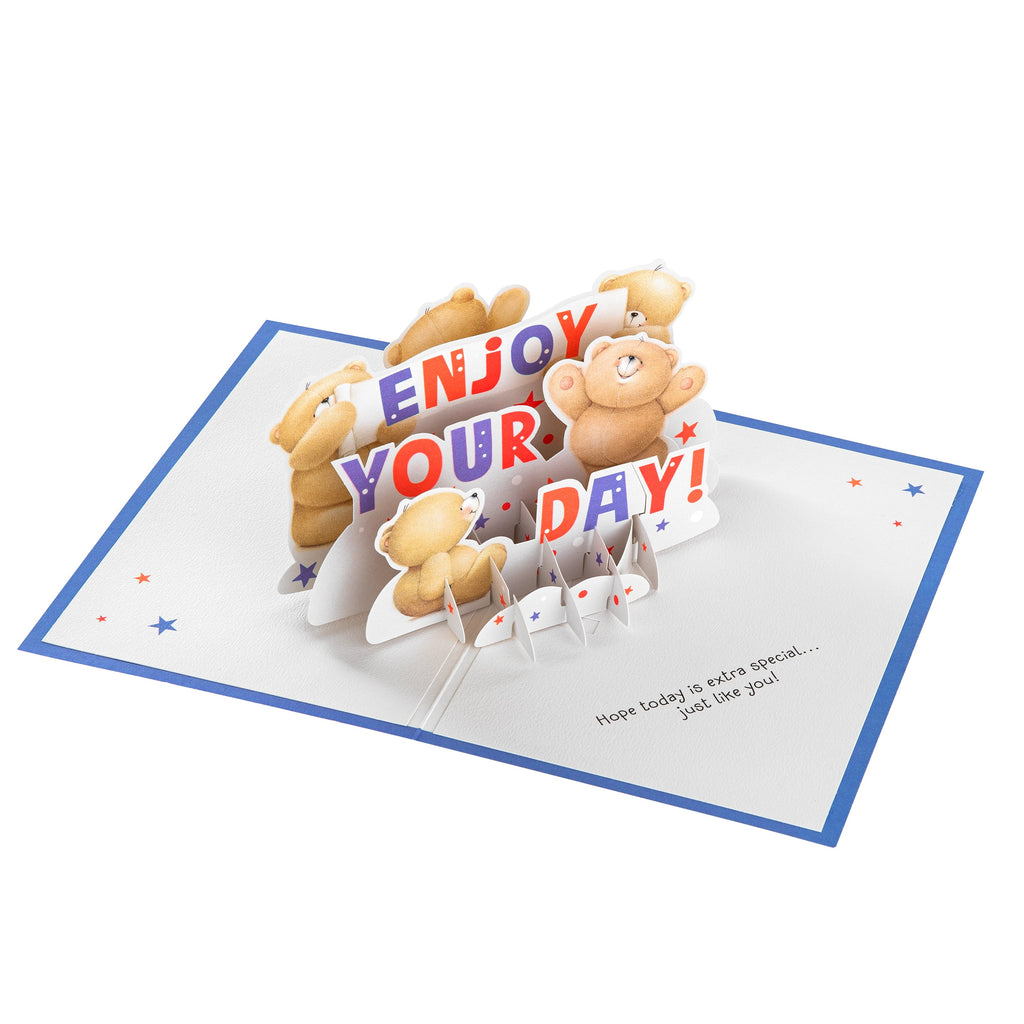 Greeting Card - 3D & Pop-Up Forever Friends Celebration Design