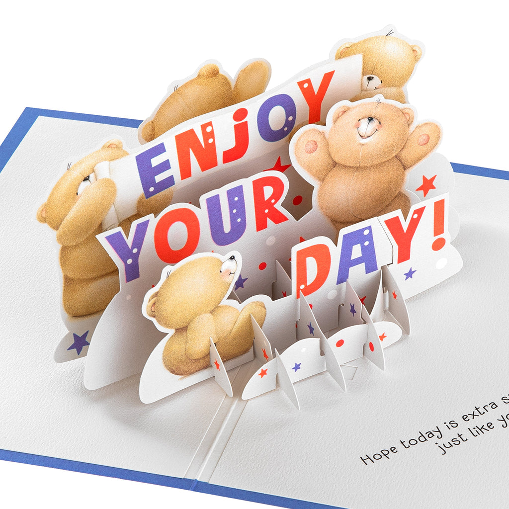 Greeting Card - 3D & Pop-Up Forever Friends Celebration Design