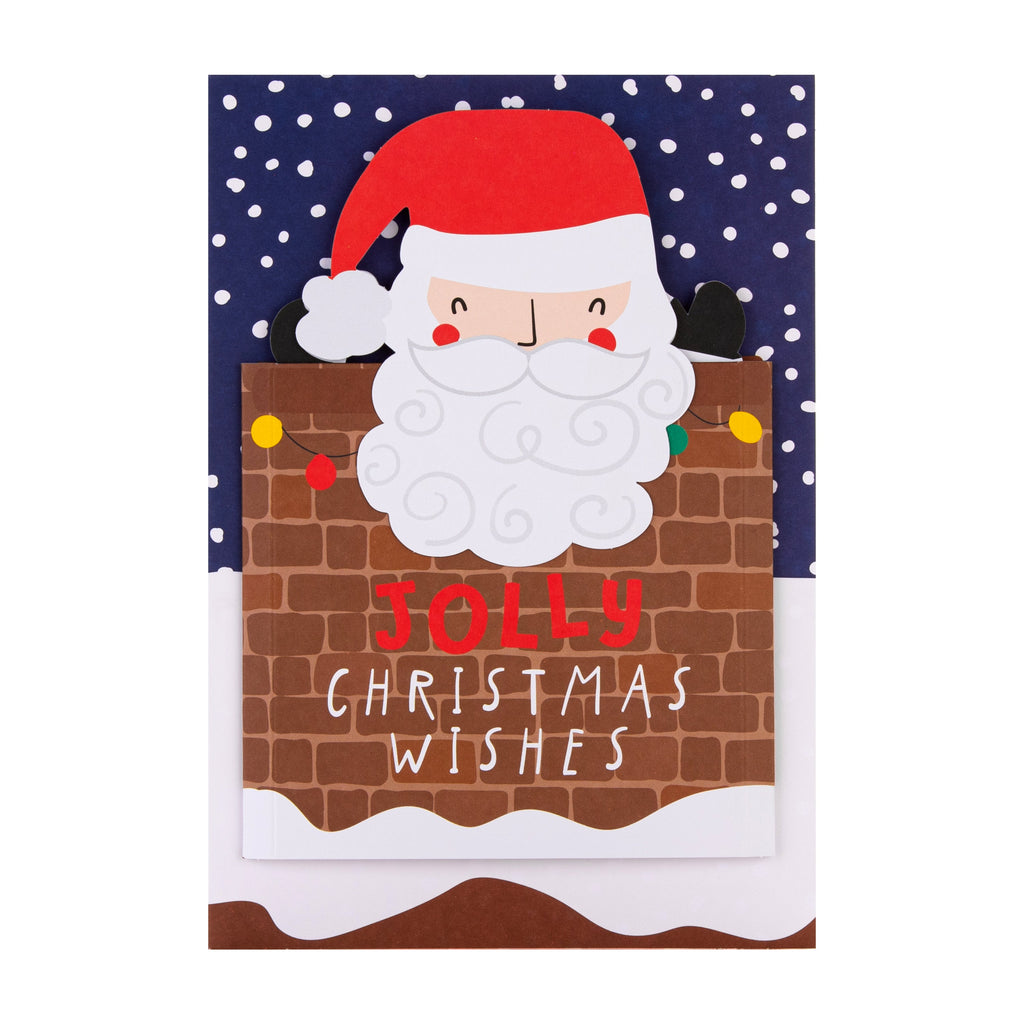 Christmas Card - 3D & Pop-Up Santa & Chimney Design