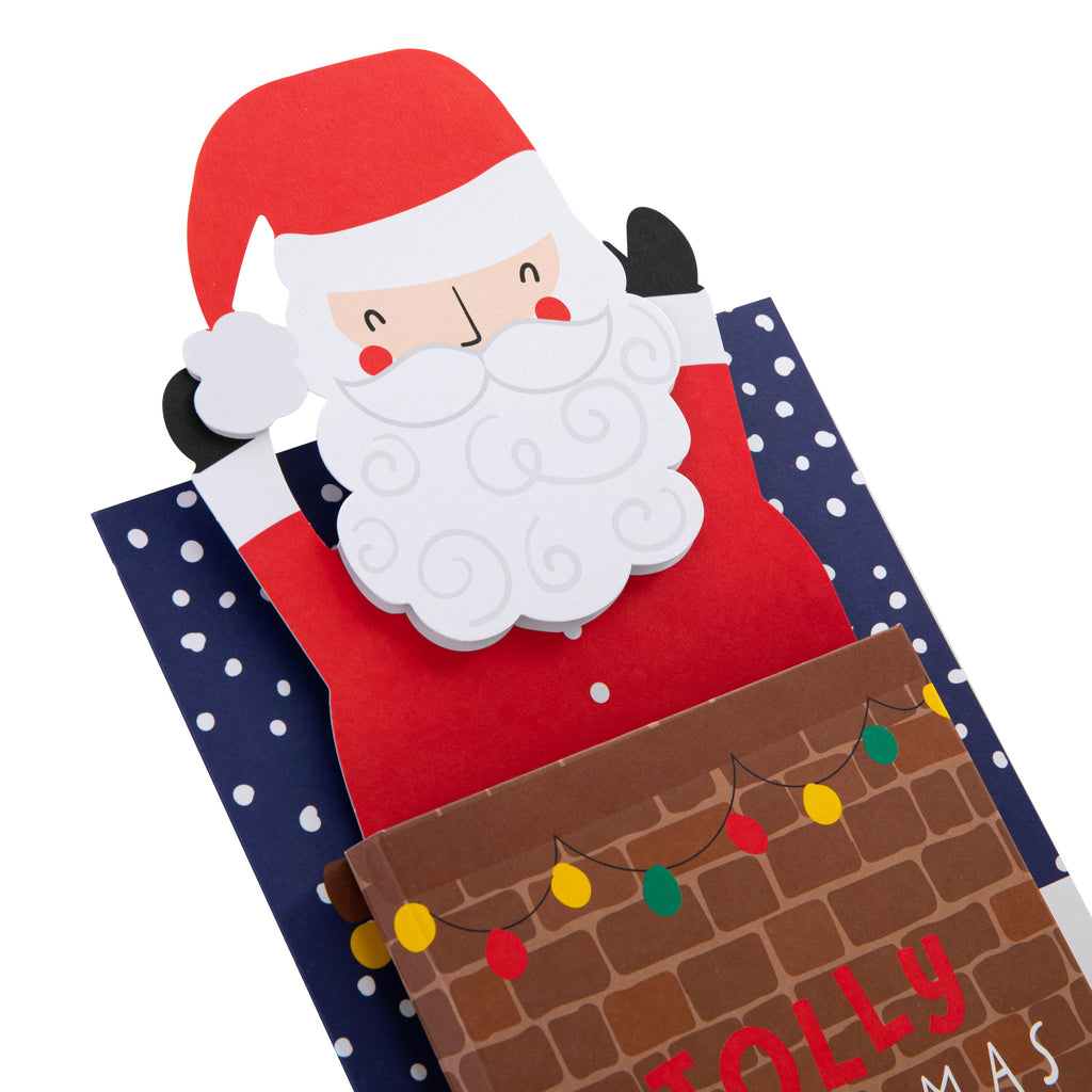 Christmas Card - 3D & Pop-Up Santa & Chimney Design